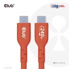 Club3D USB2 Type-C Bi-Directional USB-IF Certified Cable Data 480Mb, PD 240W(48V/5A) EPR M/M 3m / 9.84 ft