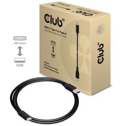   Club3D USB 3.1 Type-C to Type-A kábel 10Gbps PD 60W M/M - 1m