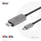 Club3D USB Gen2 Type C to HDMI 4K120Hz 8K60Hz HDR10 with DSC1.2 Active Cable M/M