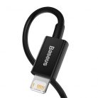 Baseus Superior Series Fast Charging Data Cable USB to iPhone 2.4A 1m gyorstöltő adatkábel, fekete