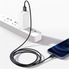 Baseus Superior Series Fast Charging Data Cable USB to iPhone 2.4A 1m gyorstöltő adatkábel, fekete