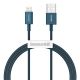 Baseus Superior Series Fast Charging Data Cable USB to iPhone 2.4A 1m gyorstöltő adatkábel, kék