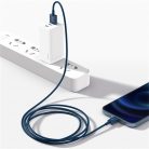 Baseus Superior Series Fast Charging Data Cable USB to iPhone 2.4A 1m gyorstöltő adatkábel, kék