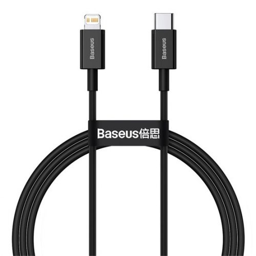 Baseus Superior Series Fast Charging Data Cable Type-C to iPhone PD 20W 1m gyorstöltő adatkábel, fekete