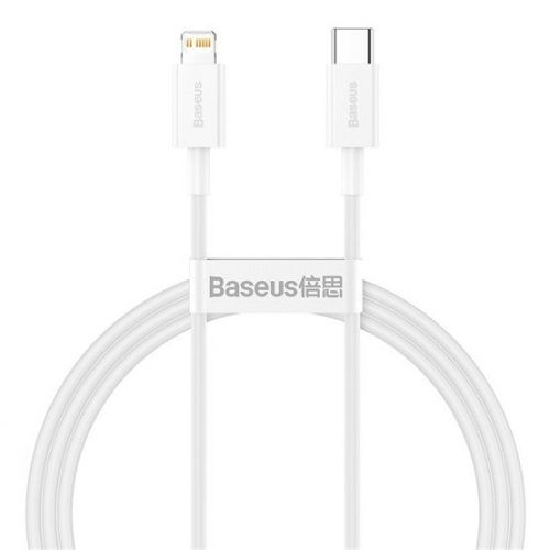 Baseus Superior Series Fast Charging Data Cable Type-C to iPhone PD 20W 1m gyorstöltő adatkábel, fehér