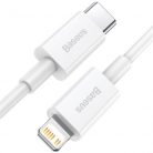 Baseus Superior Series Fast Charging Data Cable Type-C to iPhone PD 20W 1m gyorstöltő adatkábel, fehér