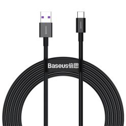   Baseus Superior Series Fast Charging Data Cable USB Type-A to USB Type-C 66W 2m gyorstöltő adatkábel, fekete