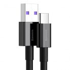 Baseus Superior Series Fast Charging Data Cable USB Type-A to USB Type-C 66W 2m gyorstöltő adatkábel, fekete