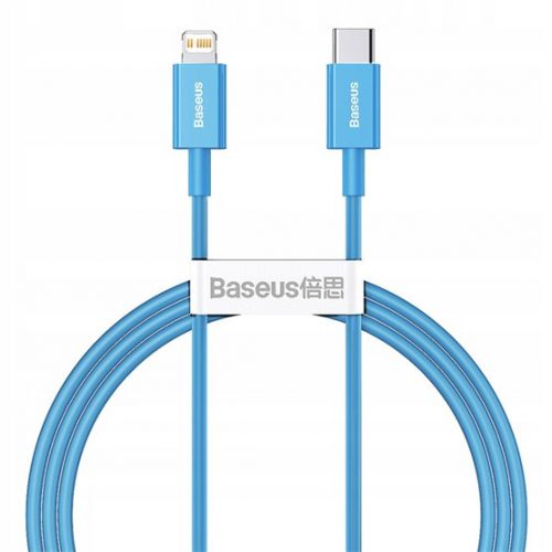 Baseus Superior Series Fast Charging Data Cable Type-C to iPhone PD 20W 1m gyorstöltő adatkábel, világoskék