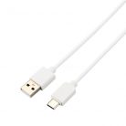 AVAX CB103W PURE USB A-Type C kábel, 2.1A, fehér - 1m