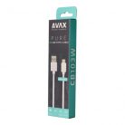 AVAX CB103W PURE USB A-Type C kábel, 2.1A, fehér - 1m