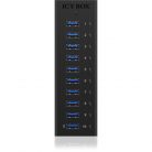 Raidsonic ICY BOX IB-AC6110 10 portos USB3.0 hub táppal