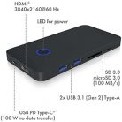 Raidsonic ICY BOX DockingStation 8-in-1 M.2 NVME USB-C dokkoló