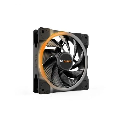 Be Quiet! Cooler 12cm - LIGHT WINGS 120mm PWM high-speed (RGB, 2500rpm, 31dB, fekete)