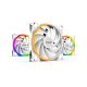 Be Quiet! Cooler 14cm - LIGHT WINGS WHITE 140mm PWM Triple Pack (RGB, 2200rpm, 31dB, fehér)