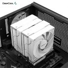 DeepCool CPU Cooler - AK620 WH (28 dB; max, 117,21 m3/h; 4pin csatlakozó, 6 db heatpipe, 2x12cm, PWM)