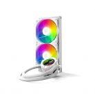 ID-Cooling CPU Water Cooler - Space SL240 XE WHITE (25dB; max. 129,39 m3/h; 2x12cm, A-RGB LED, fehér)