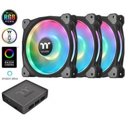   Thermaltake Riing Duo 12 RGB Radiator Fan TT Premium Edition (3-Fan Pack) rendszerhűtő ventilátor