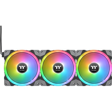 Thermaltake SWAFAN EX14 RGB TT Premium Edition (3-Fan Pack) rendszerhűtő ventilátor kit fekete-fehér