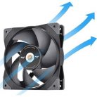 Thermaltake SWAFAN GT12 TT Premium Edition rendszerhűtő ventilátor fekete