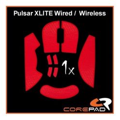   Corepad Mouse Rubber Sticker #722 - Pulsar Xlite Wired/ Wireless gaming Soft Grips piros