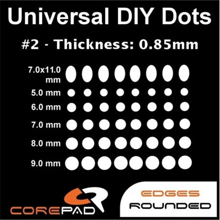 Corepad Skatez DOTS - Universal DIY Dots 0.85mm egértalp kit