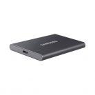 Samsung Külső SSD 4TB - MU-PC4T0T/WW (T7 external, szürke, USB 3.2, 4TB)