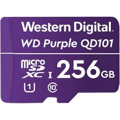   Western Digital MicroSD kártya - 256GB (microSDHC™, SDA 6.0, 24/7 működtetés, Purple)