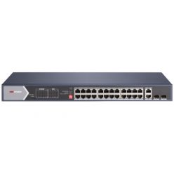   Hikvision Switch PoE - DS-3E0528HP-E (24 port 1000Mbps, 370W, 2x RJ45, 2xSFP)