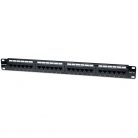 Manhattan Patch panel - CAT5e UTP patch panel, 24 portos, 1U, Fekete