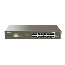   Tenda Switch PoE - TEG1116P-16-150W (16x1Gbps; 16 af/at PoE+ port; 135W; rack-mount)