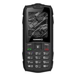   HAMMER Rock 2,4" Dual SIM csepp-, por- és ütésálló mobiltelefon - fekete - Bontott, karcos, dobozsérült termék