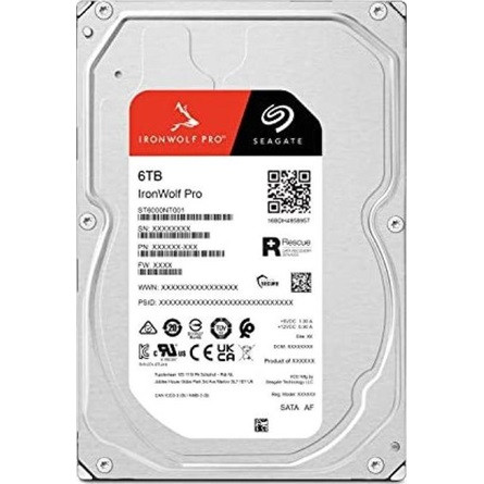 Seagate IronWolf Pro 6TB 7200rpm 256MB SATA3 3,5" HDD