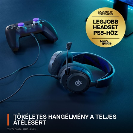 Steelseries Arctis Nova 1P gaming fejhallgató headset fekete