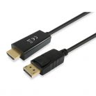 Equip Átalakító Kábel - 119392 (DisplayPort - HDMI kábel, apa/apa, 5m)