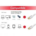 Equip Kábel - 128358 (USB-C 3.2 Gen1 to USB-C, apa/apa, fehér, 2m)