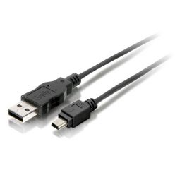   Equip Kábel - 128521 (USB2.0, A-mini5P kábel, apa/apa, 1,8m)