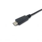 Equip Kábel - 133392 (USB-C to Serial (DB9), fekete, 1,5m)