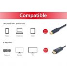 Equip Kábel - 133426 (USB-C to DisplayPort, apa/apa, 4K/60Hz, műanyag burkolat, 1m)