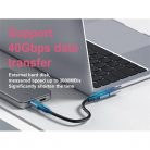 Equip Átalakító - 133478 (USB-C 4 -> USB-C 4 átalakító, apa/anya, fekete) 3db/csomag