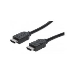   Manhattan Kábel - HDMI to HDMI (Ethernet HEC, ARC, 3D, 4K,  Shielded,  10m, Fekete)