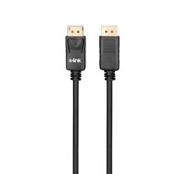   S-Link Kábel - SLX-460 (DisplayPort kábel, 4K, apa/apa, aranyozott, 1,5m)