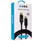 S-Link Kábel - SLX-460 (DisplayPort kábel, 4K, apa/apa, aranyozott, 1,5m)