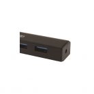 Equip-Life USB Hub - 128953 (4 Port, USB3.0, USB tápellátás, kompakt dizájn, fekete)