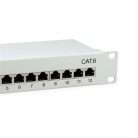 Equip Patch panel - 208014 (12 port, Cat6, árnyékolt, szürke)