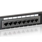 Equip Patch panel - 235316 (16 port, Cat5e, 1U, árnyékolatlan, fekete)