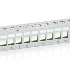 Equip Keystone Patch Panel - 767124 (24 port, Cat6, 1U, árnyékolt, szürke)