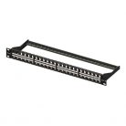 Equip Keystone Patch Panel - 769248 (48 port, Cat6, 1U, árnyékolatlan, fekete)