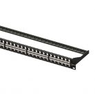 Equip Keystone Patch Panel - 769248 (48 port, Cat6, 1U, árnyékolatlan, fekete)