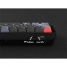 Keychron Q4 Swappable RGB Backlight Knob ISO USB gaming billentyűzet barebone kék